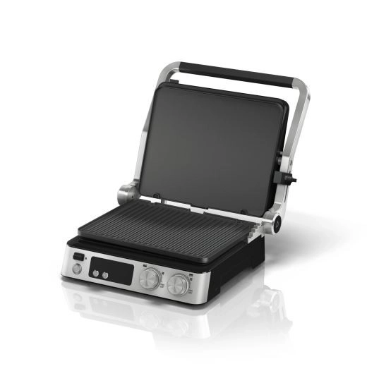 Grill electric multifunctional cu plăci independente
