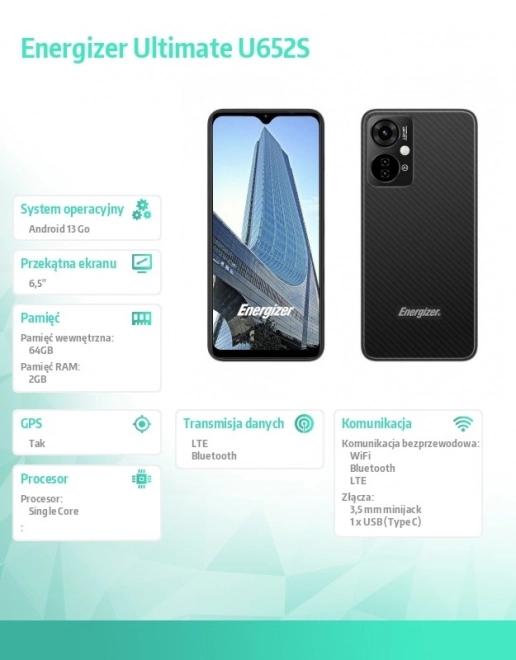 Smartfon Energizer Ultimate U652S 4G LTE Dual SIM