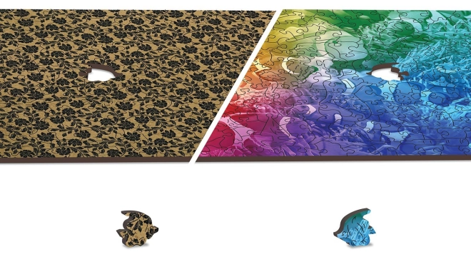 Puzzle față-verso 2 în 1 pentru distracție dublă