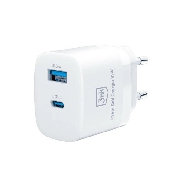 Încărcător de rețea 33W cu USB-C și USB-A GaN PD