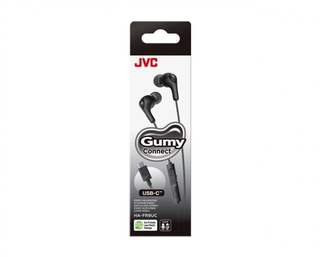 Căști USB-C negre Gumy Connect