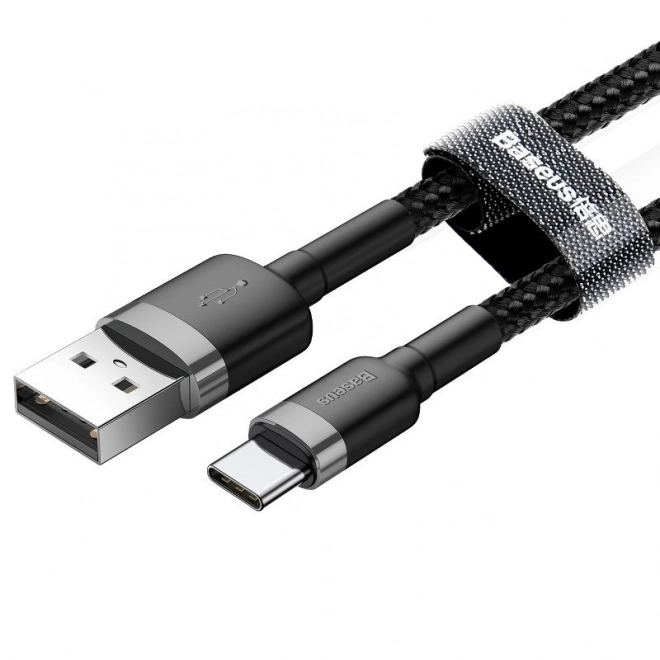 Cablu Baseus Cafule USB-C 1m gri-negru