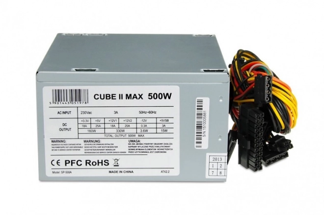 Sursa de alimentare 500W Cube II cu ventilator de 12 cm