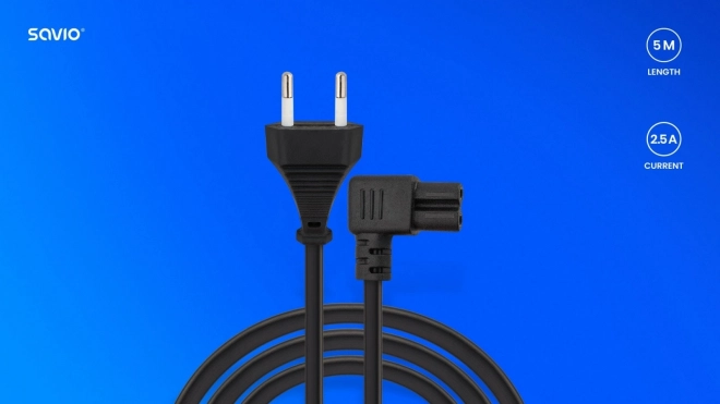 Cablu alimentare unghiular C7 de 5m
