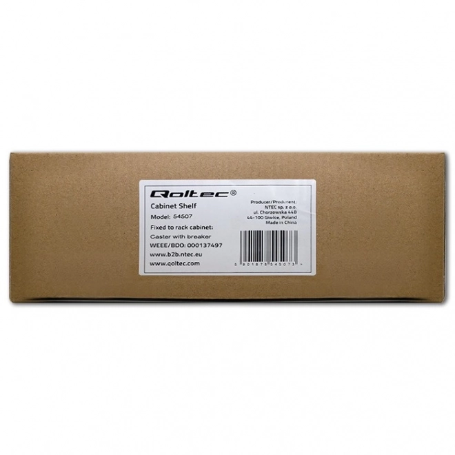 Set de roți cu filet și frână pentru dulapuri RACK 19"