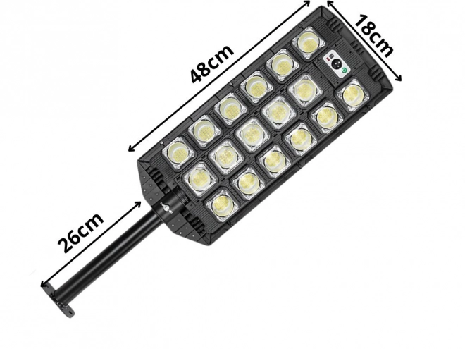 Lampă solară LED stradală cu telecomandă și senzor de mișcare