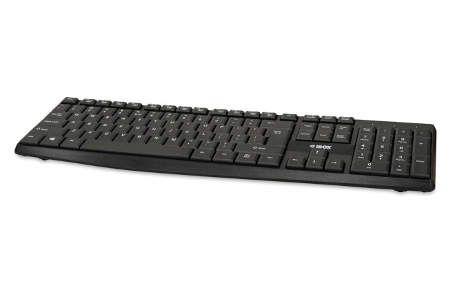 Klawiatura ergonomică USB, neagră