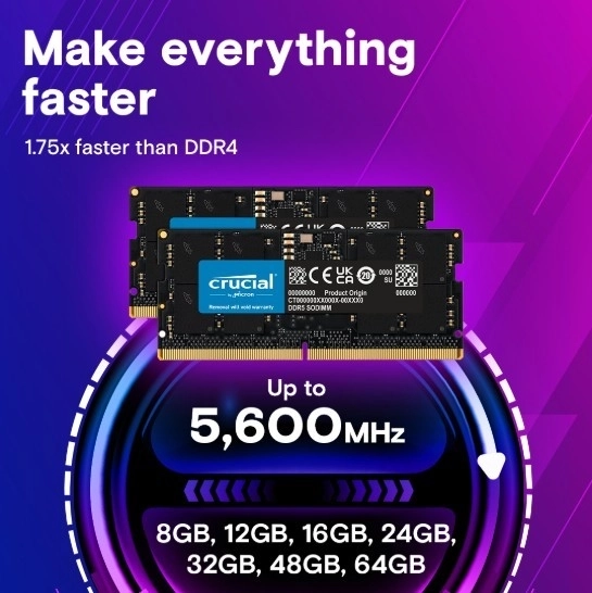 Memorie DDR5 SODIMM 24GB/5600 (2x12GB) CL46