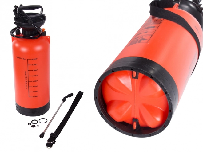 Pulverizator de gradina cu presiune cu tijă lungă 8l