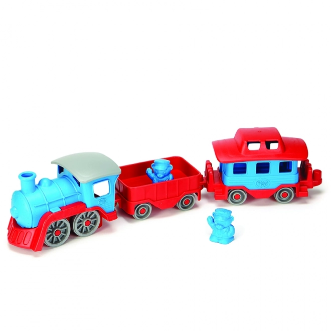 Trenuleț albastru Green Toys