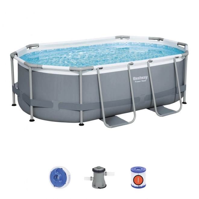 Piscină supraterană Power Steel 305x200x84 cm