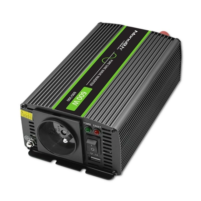 Priză mobilă Qoltec cu sinus pur