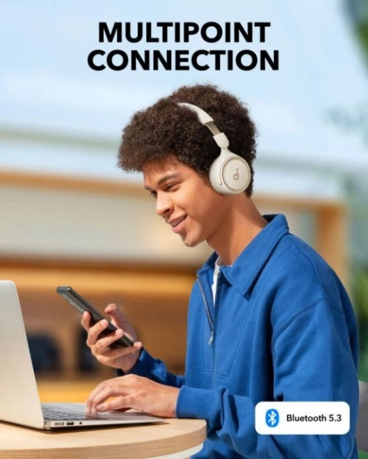 Căști audio Soundcore H30i albe