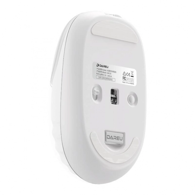 Mouse wireless Dareu alb