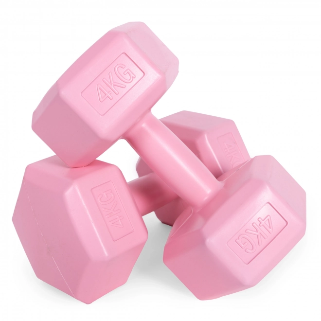 Set roz de gantere de la ModernHome 2x4 kg