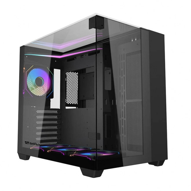 Carcasa PC Darkflash TH285 cu 4 ventilatoare neagră