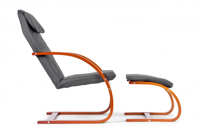 Scaun balansoar finlandez cu suport de picioare ModernHome