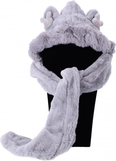 Căciulă, fular și mănuși într-un singur produs