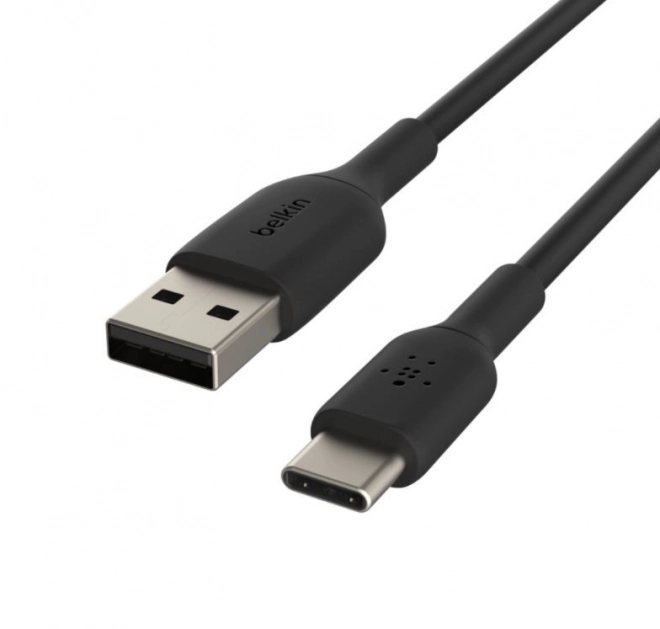Cablu PVC USB-C negru 15 cm
