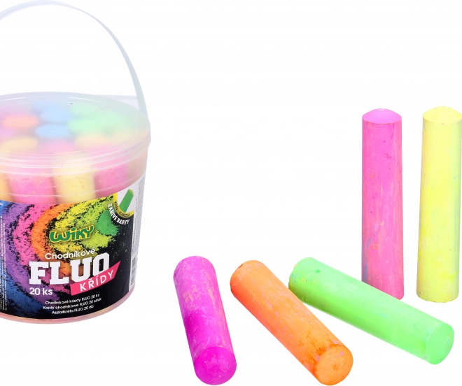 Crete pentru trotuar fluorescente 20 buc