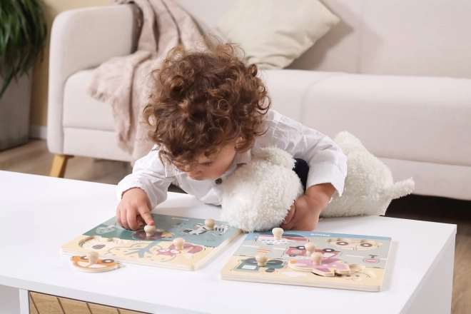 Puzzle cu mânere Polar B pentru copii