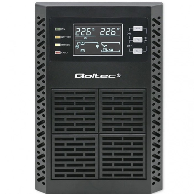 Ups 1kva 1000w online cu afișaj lcd qoltec