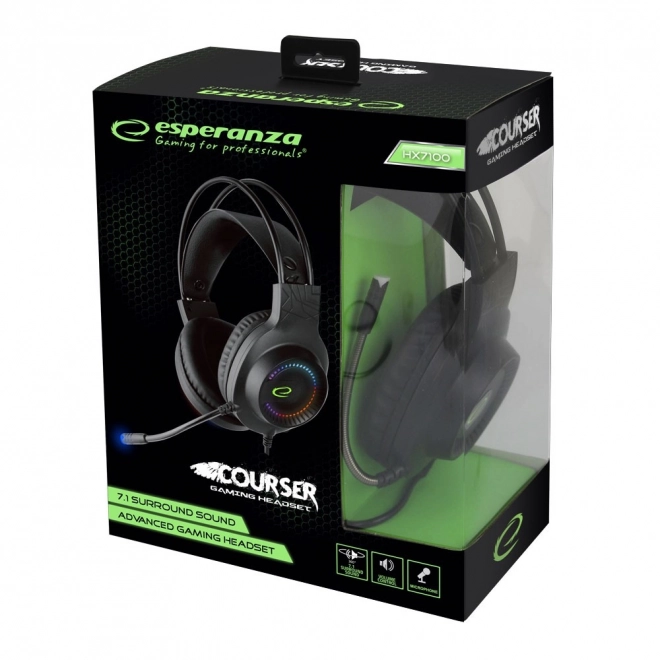 Căști de gaming cu microfon și sunet 7.1