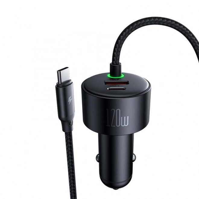 Încărcător auto cu cabluri retractabile Mcdodo USB-C și Lightning, 120W