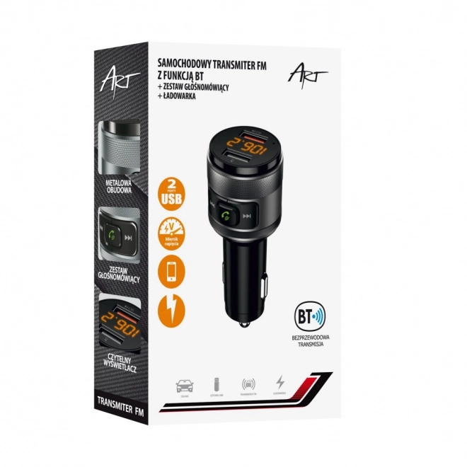 Transmițător FM auto MP3 cu funcție BT și USB