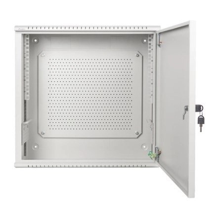 Dulap rack de instalații suspendat 19 inci 6U+3U, culoare gri