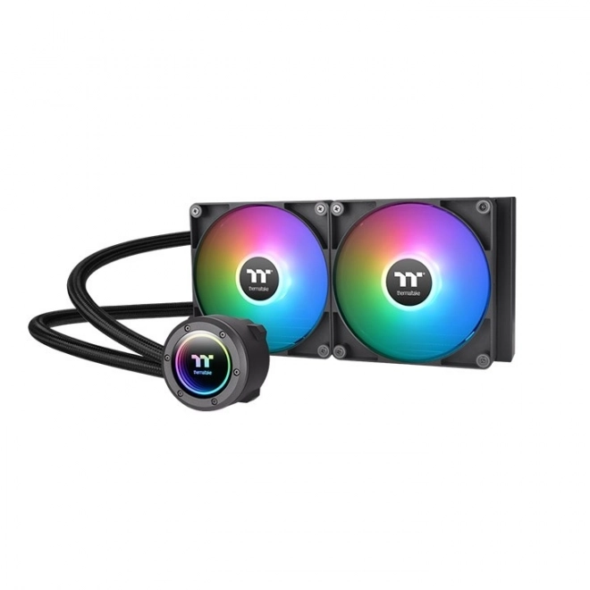 Răcire cu apă Thermaltake TH280 V2 ARGB cu bloc de cupru pentru CPU și două ventilatoare de 140mm