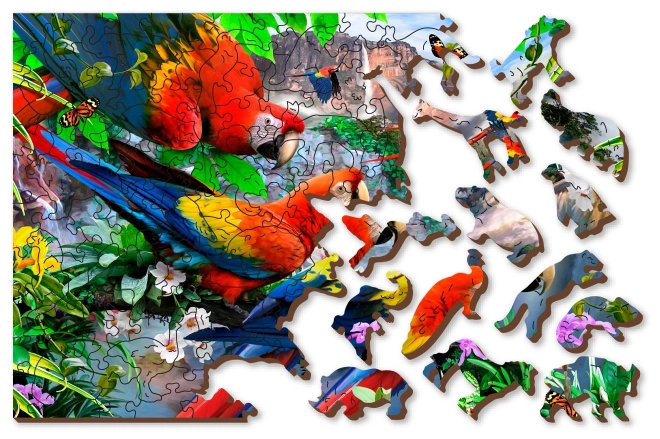 Puzzle din lemn Insula Papagalilor