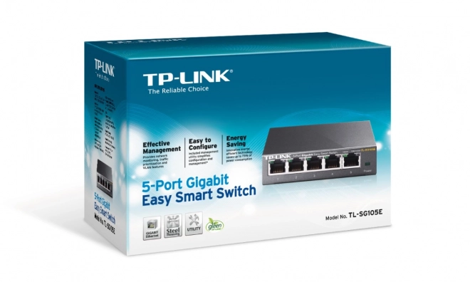 Switch Smart Ușor TP-Link cu 5 porturi Gigabit