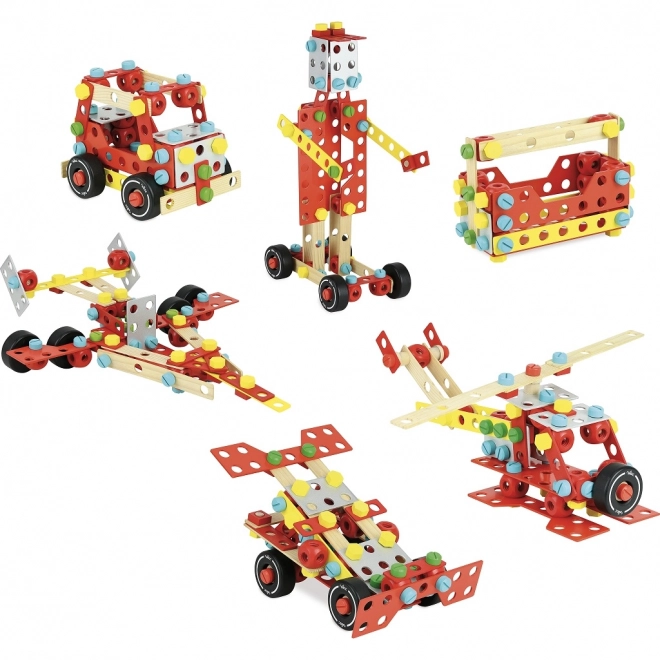 Set de construcție din lemn Super Batibloc