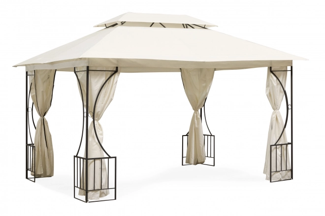 Cort pavilon de grădină 3x4m, plasă de țânțari și pereți plini