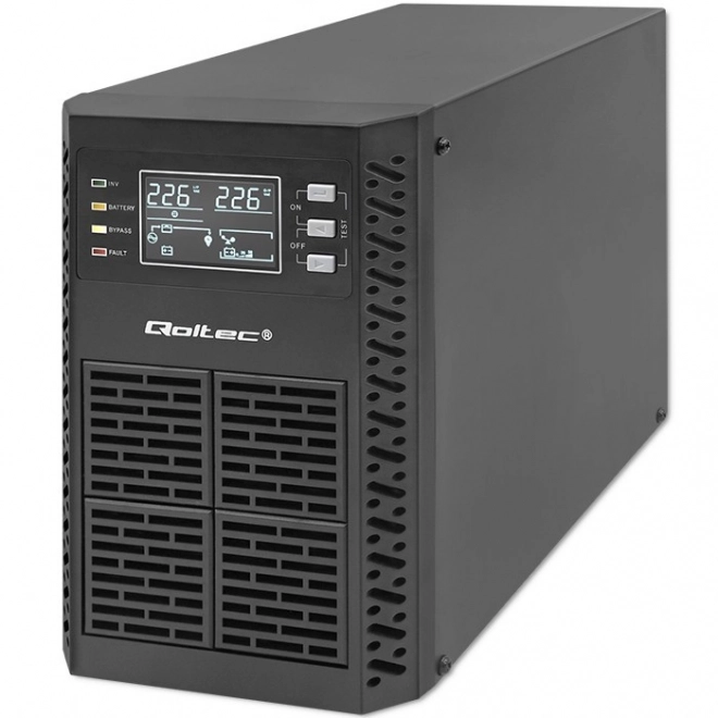 Ups 1kva 1000w online cu afișaj lcd qoltec