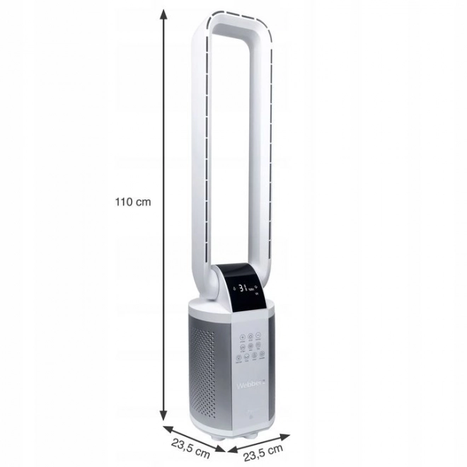 WEBBER WB1820 alb ventilator fără elice cu umidificator de aer