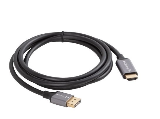 Cablu DisplayPort-HDMI 1.8M 4K negru-argintiu