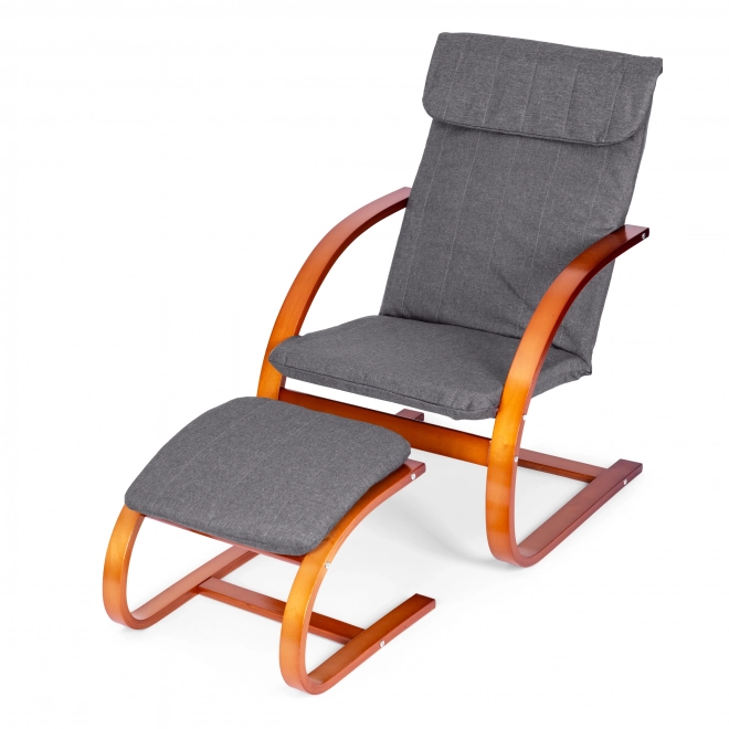 Scaun balansoar finlandez cu suport de picioare ModernHome