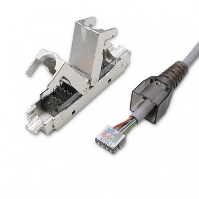 Conector fără unelte RJ45 STP Cat6