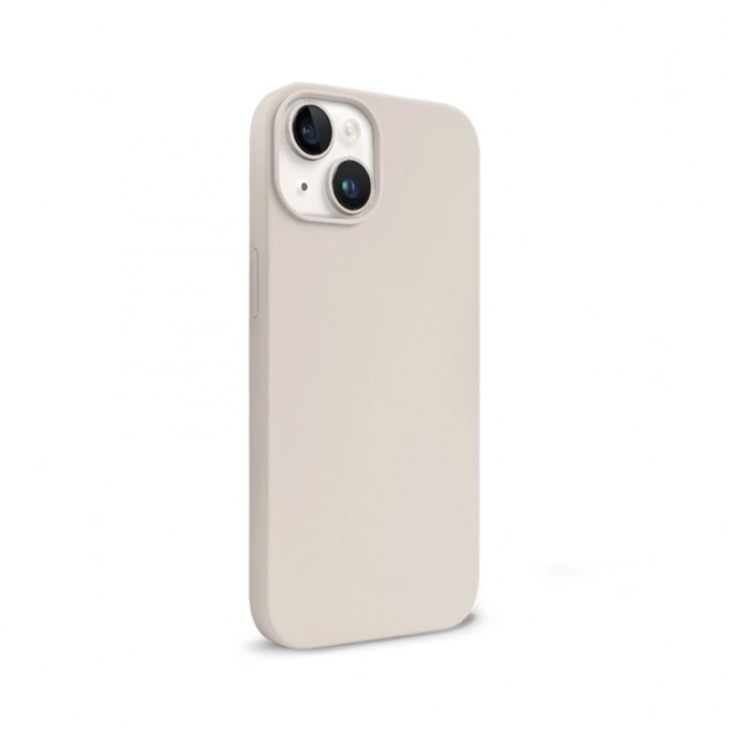 Husă Magnetică Color Cover pentru iPhone 14 și iPhone 13 Bej