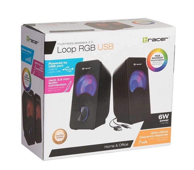 Boxe RGB cu iluminare LED