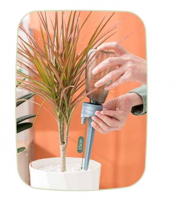 Irigare automată prin picurare cu sticlă pentru flori și plante în ghiveci – Verde