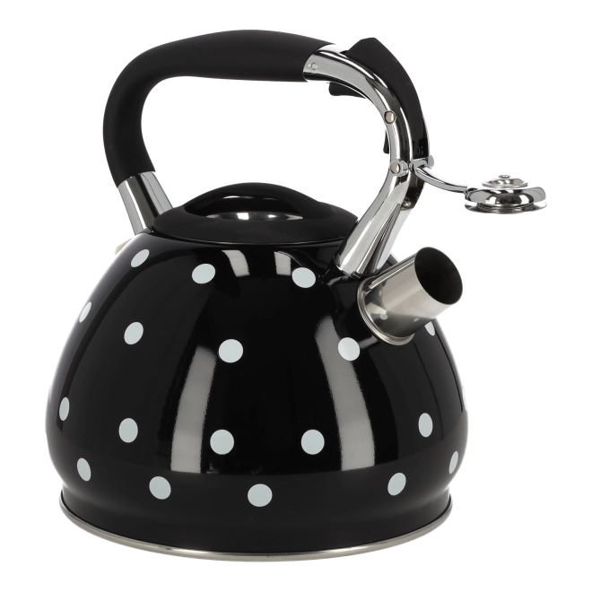 Ceaun negru cu buline albe Berretti Cornelia 3L
