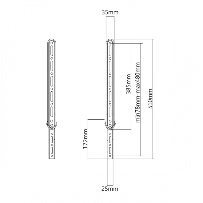 Suport universal pentru soundbar pentru TV