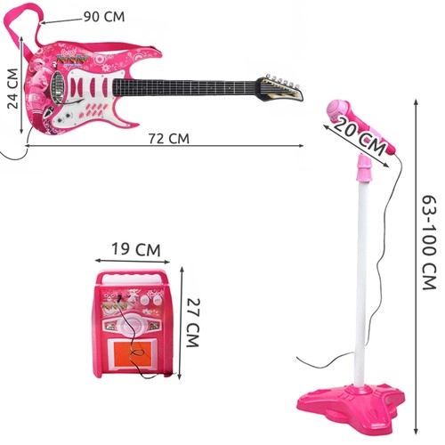 Microfon pe stativ cu înălțime 63–100 cm