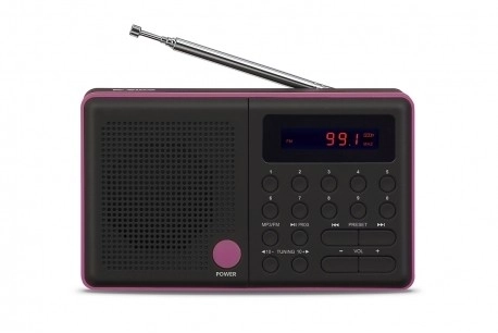 Radio portabil cu USB și FM negru