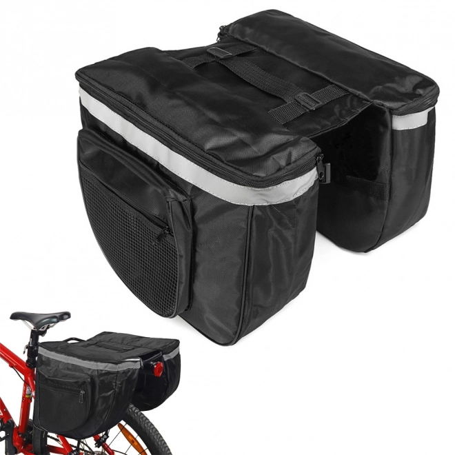 Borsetă mare pentru bicicletă cu două compartimente