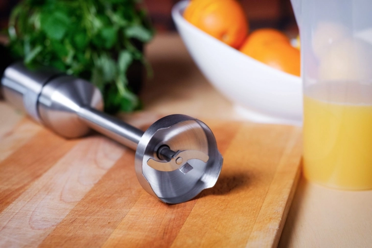 Picior metalic și lame duble din inox