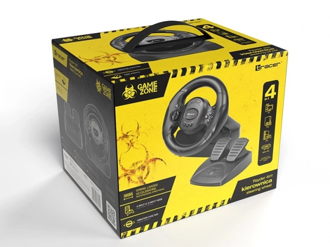 Volan Tracer Rayder 4 în 1 compatibil cu PC, PS3, PS4 și Xbox One